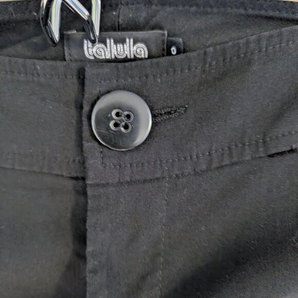 Talula Flare Leg Black Dress Pants 0 - Picture 2 of 2